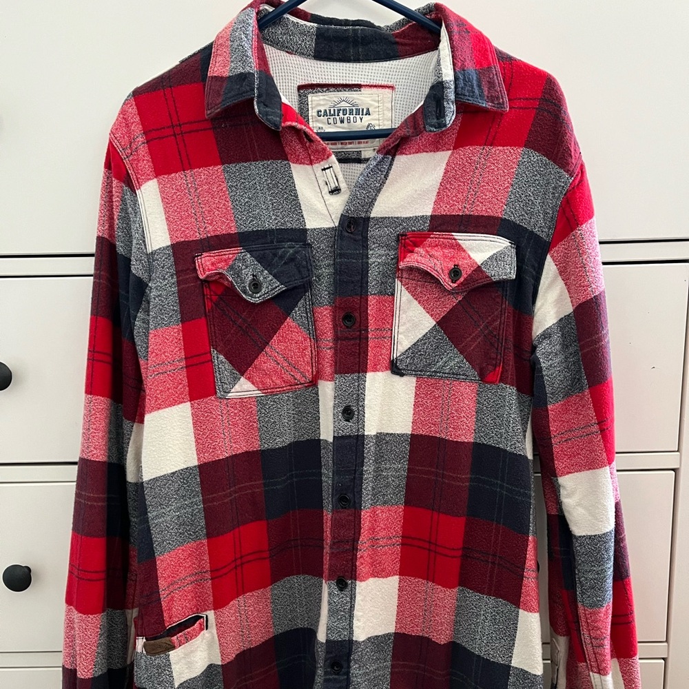 CALIFORNIA COWBOY high sierra plaid shirt size M - Picture 3 of 8